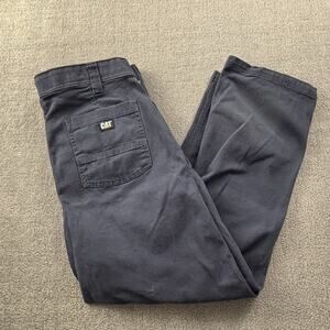 CAT Pants Adult Size 36W 29L Blue Workwear Active Casual Outdoor Men's
